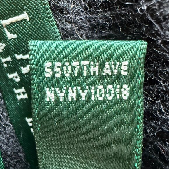 100% Cashmere Lauren Ralph Lauren Size L Black Knit Pullover Crew Neck Sweater - Picture 9 of 16